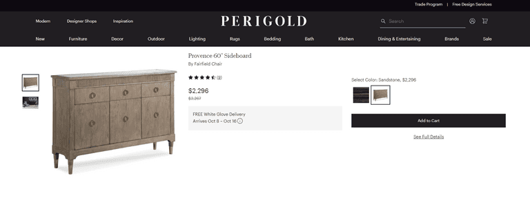 Provence 60" Sideboard, Like New