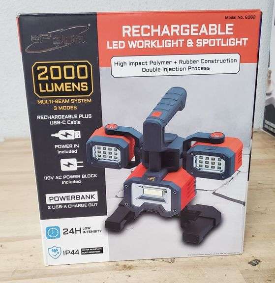 EP 360 Rechargeable Led Work Light | Like New | (See Condition Notes)