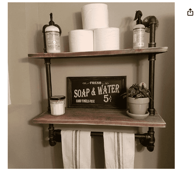 Industrial Pipe Shelf| Like New