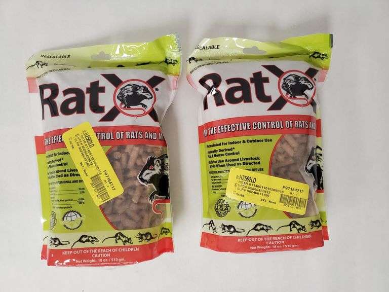 RatX Rat & Mouse Rodenticide Pellets, 36 Oz. | Like New