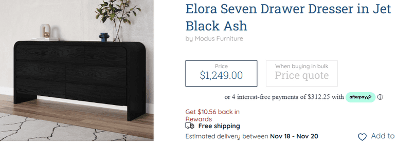 Modus Furniture Seven Drawer Dresser | Like New - Rio Grande Trade