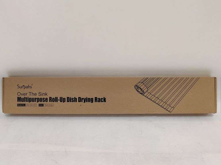 Over Sink Multi Purpose Roll Up Dish Drying Rack , Like New/Open Box ...