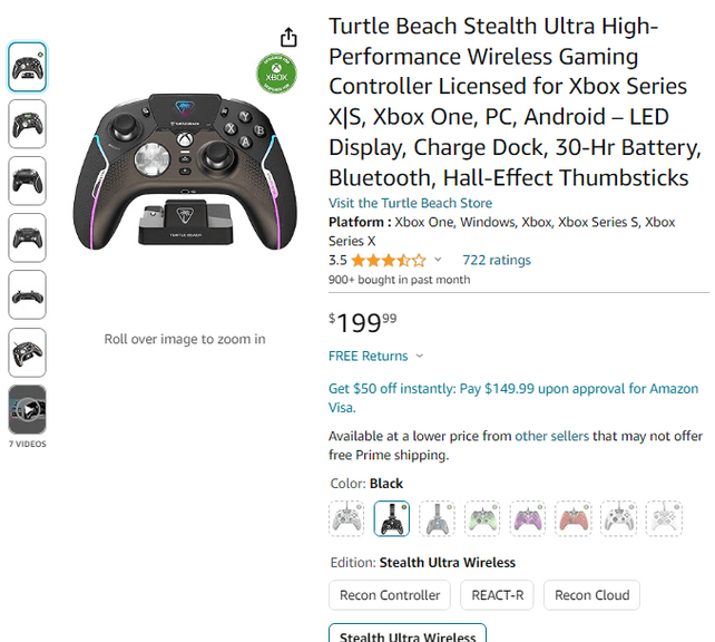 Turtle Beach Stealth Ultra High-Performance Wireless Gaming Controller ...