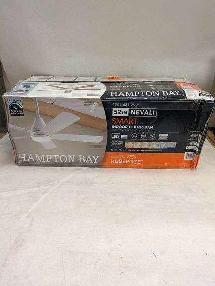 HAMPTON BAY Smart Ceiling Fan, 52" , Untested/Uninspected