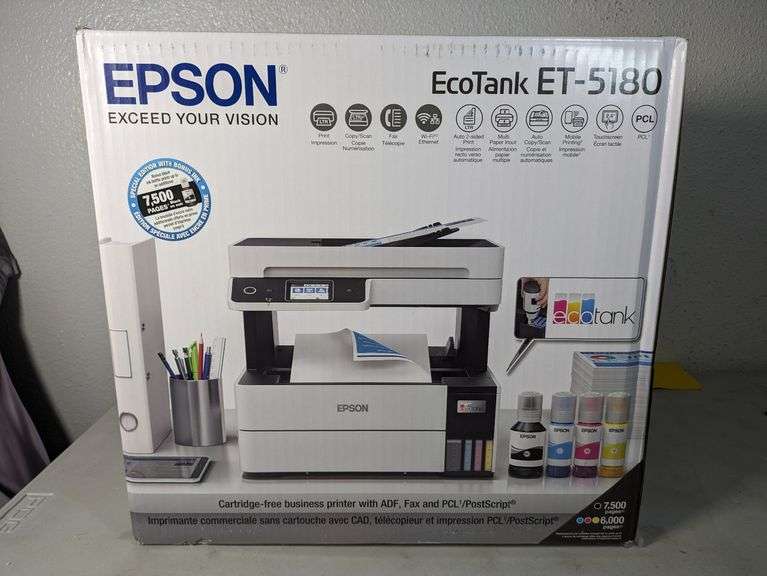 Epson EcoTank ET5180 Pro Supertank AllinOne Inkjet Printer , New