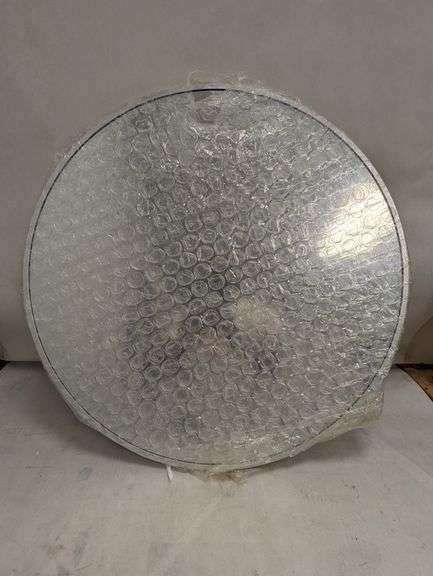 Round Mirror, Silver, 24" , Visually Good Condition