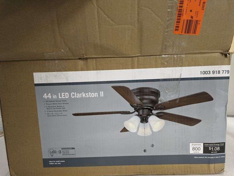 LED Ceiling Fan, 44" , Untested/Uninspected