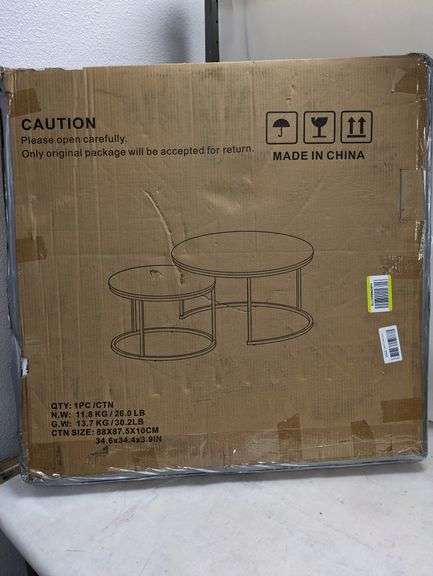 White Nesting Coffee Table , Like New/Open Box