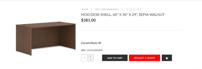 Office Desk , Contains Defect