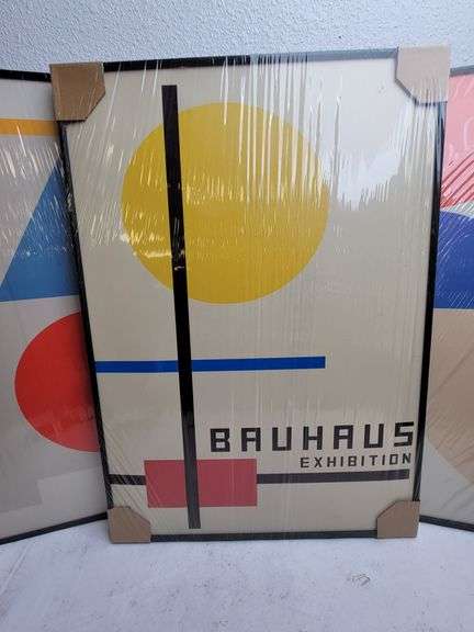 Bauhaus Exhibition Wall Canvas Set , Open Box