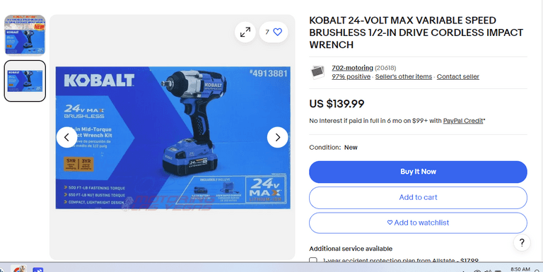 Cordless Impact Wrench Drill , Turns On