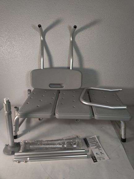 Medline Transfer Bath Bench with Back , Visually Used