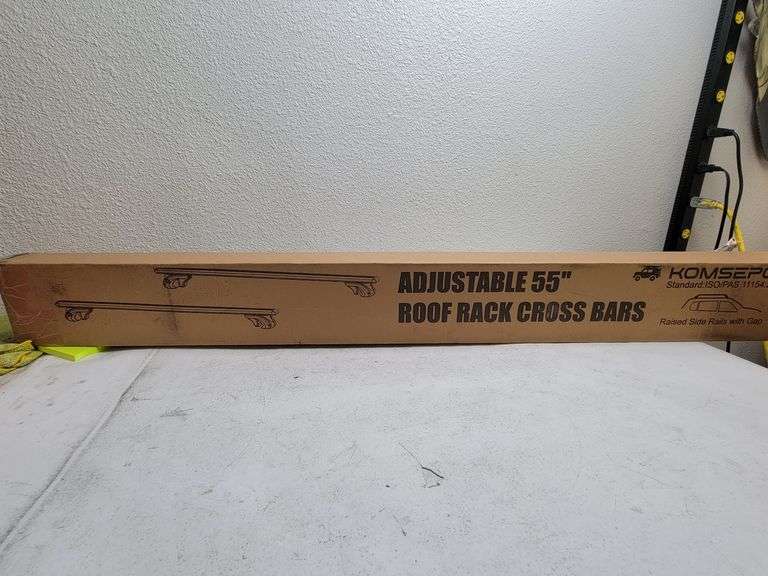 Komsepor Adjustable 55" Roof Rack Cross Bars , Open Box