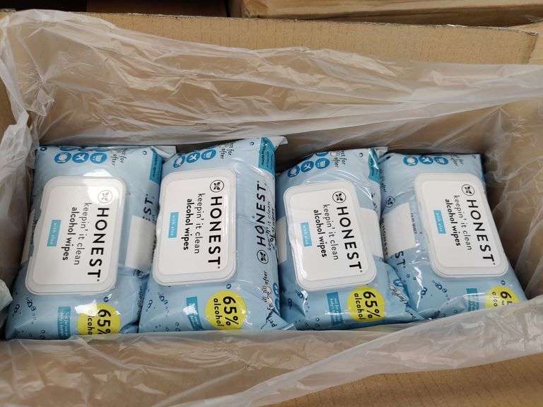 Honest Alcohol Wipes , New/Sealed