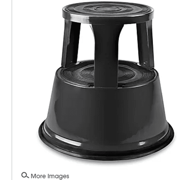 Rolling Step Stool - Black , Like New/Open Box