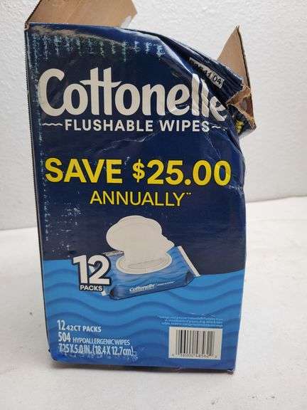 Cottonelle Flushable Wipes , Like New/Open Box