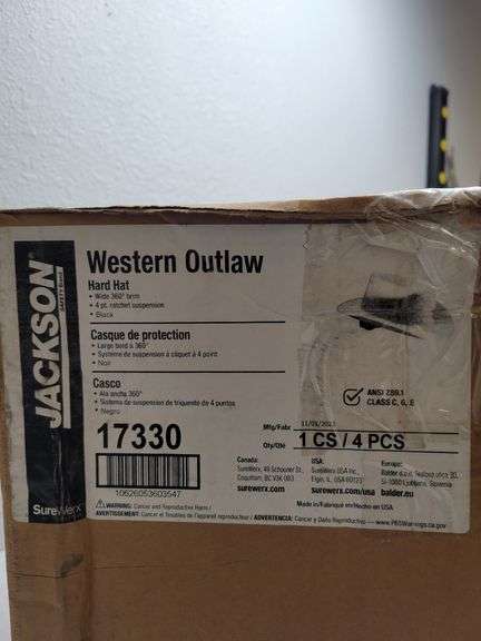 Jackson Safety Brand Western Outlaw Hard Hat , Open Box