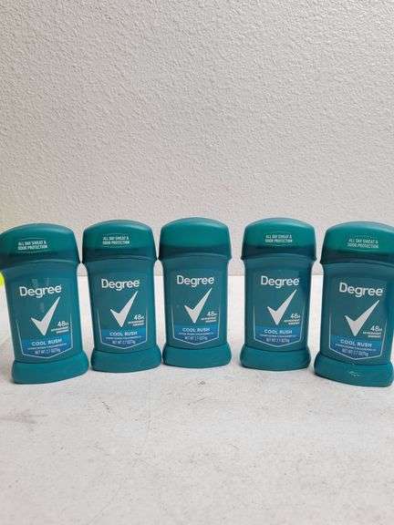 Degree Cool Rush Men's Deodorant 5 Pack , Open Box