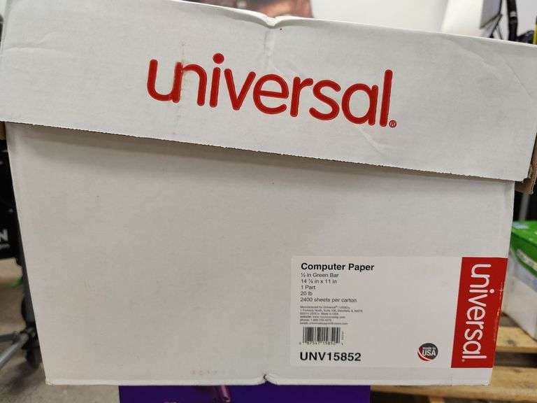 Universal Computer Paper , Visually Good Condition