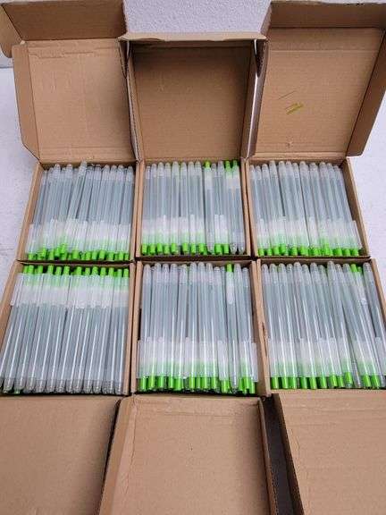 Colarr Retractable Green Pens Set , Open Box