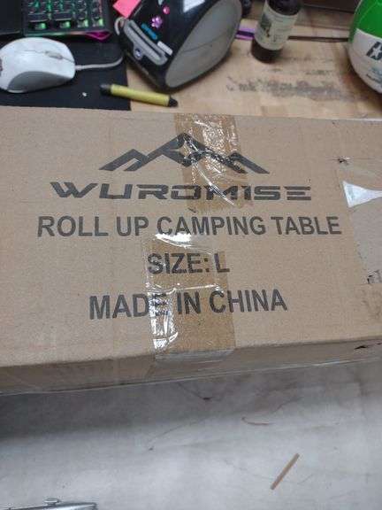 Roll Up Camping Table , Open Box