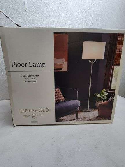Threshold Floor Lamp w/ 3-Way Rotary Switch , Visually Good Condition