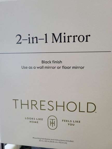 Threshold 2-in-1 Wall or Floor Mirror , Visually Good Condition