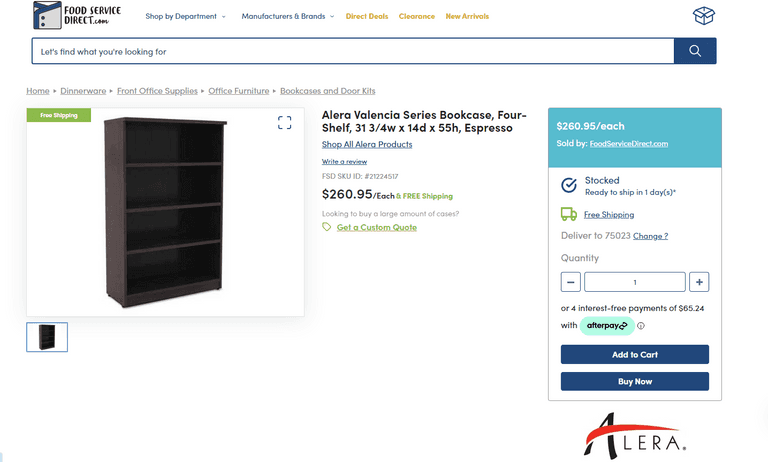 Alera Valencia Series Bookcase , Like New/Open Box