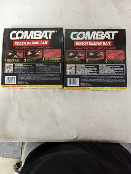 Combat Roach Killer Bait Station 8-Count Set , New/Sealed