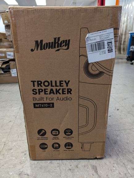 Moukey 10" Trolley Speaker Portable PA System , Like New