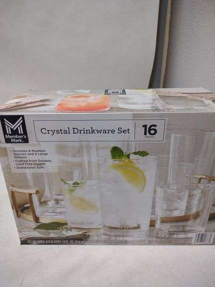 Crystal Drinkware Set , New/Sealed