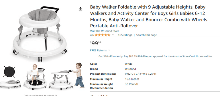 Baby Walker , Open Box