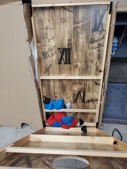 Solid Wood Cornhole Set , Open Box