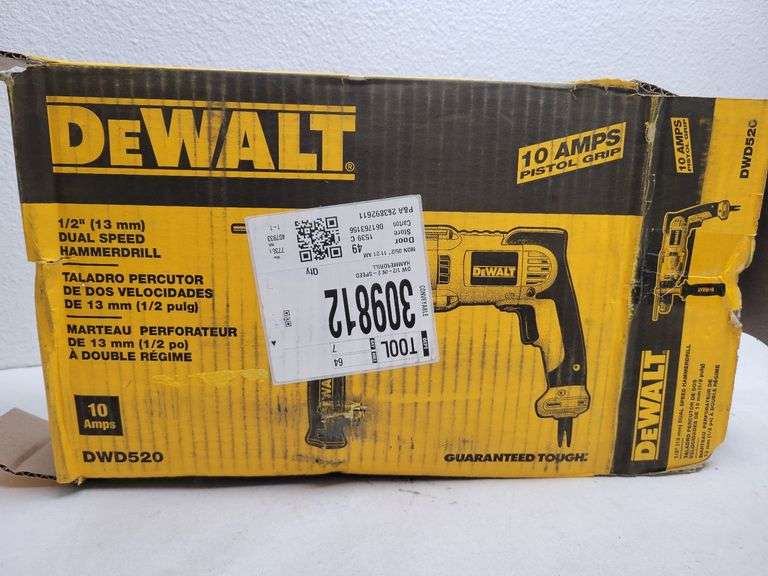DeWalt Dual Speed Hammer Drill , Untested/Uninspected