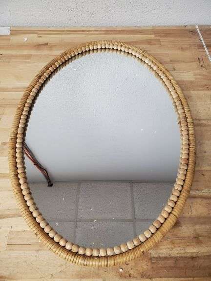Bamboo Wall Mirror , Like New/Open Box