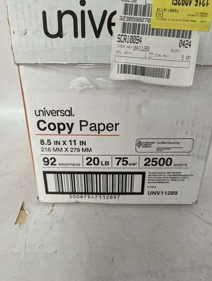 Sealed Universal Copy Paper Box , New/Sealed