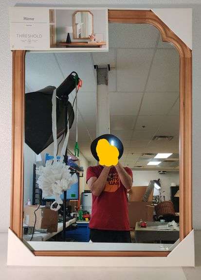 Threshold 30" x 42" French Country Wall Mirror , New/Sealed