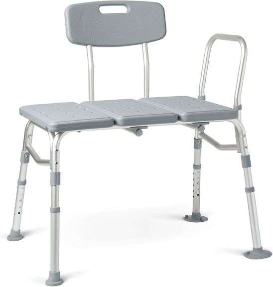 Medline Transfer Bath Bench with Back , Visually Used