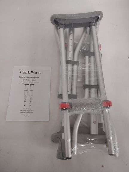 Huark Warno Universal Aluminum Crutches , Like New/Open Box