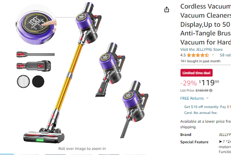 Cordless Vacuum Cleaner , Like New