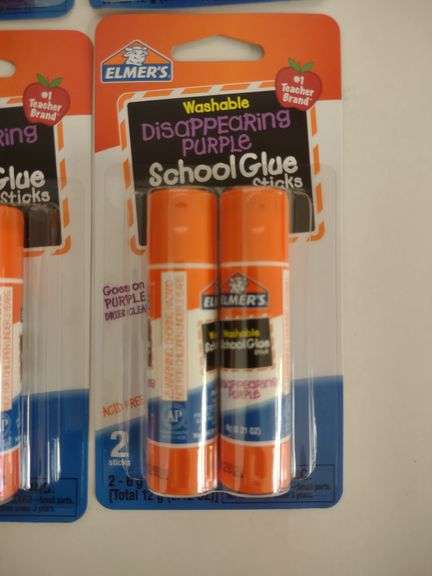 Elmer's Disappearing Purple School Glue Sticks 48 Pc Set , New/Sealed
