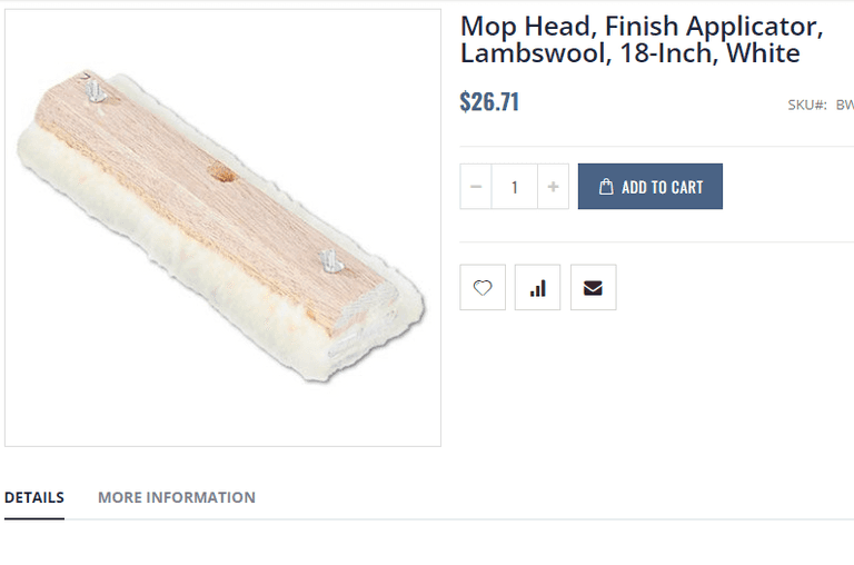 Mop Head, Finish Applicator , Like New/Open Box