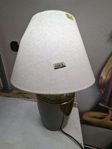 Table Lamp With Shade , Turns On