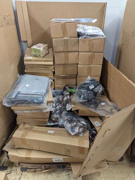 Pallet of Sunshade Kits, Valentines Wreath, Flannel Shirts, Outdoor Hats & Miscellaneous Items Bundle , Like New
