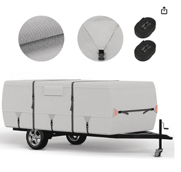 Camper Trailer Cover 11ft x 7ft , Open Box