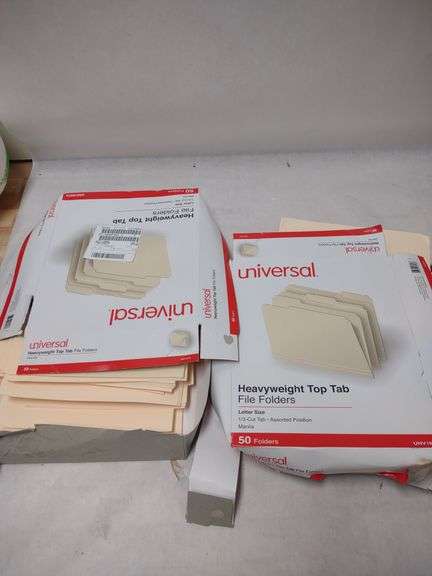 Heavy Weight Top Tab Folders , Visually Good Condition