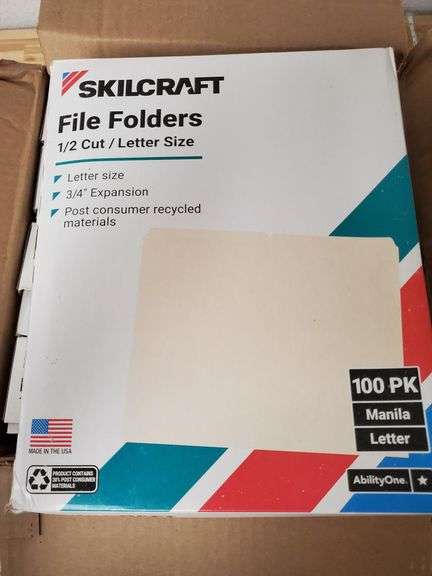 Skilcraft File Folders Set , New/Sealed