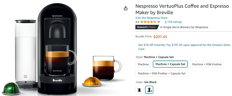 Nespresso VertuoPlus Coffee & Espresso Maker by Breville , Like New