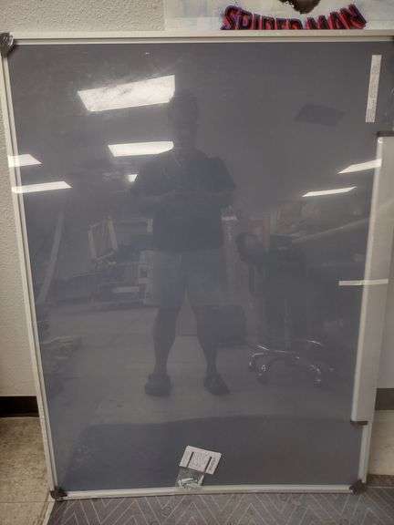 Universal Dry Erase Board, 4' x 3' , Visually Good Condition