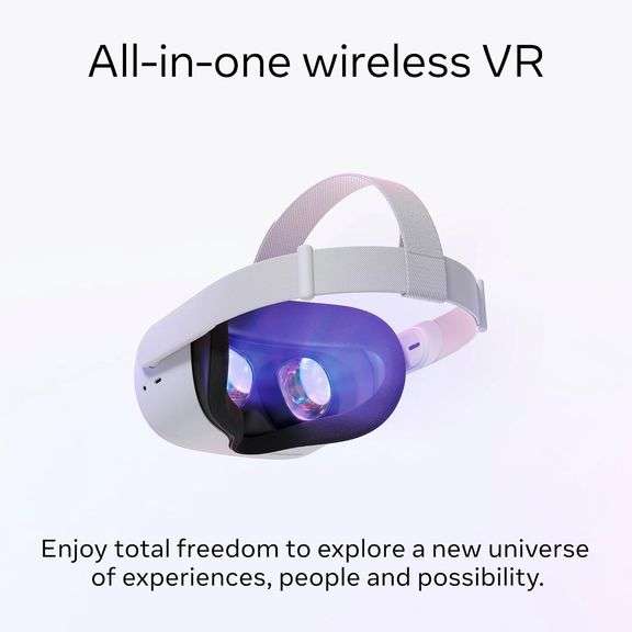 Meta Quest 2: All-In-One Wireless VR Headset - 128GB , Like New